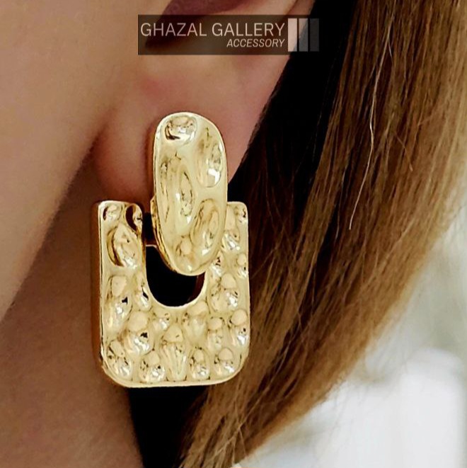 گوشواره میخی مربعی برند فشن